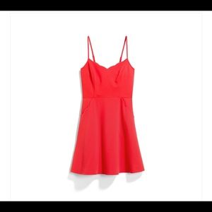 pixley crissie scallop detail dress